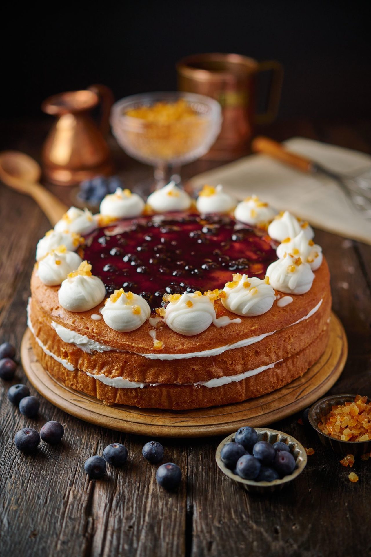 Blueberry And Lemon Sponge Cake Vegan - Kerry's Fresh